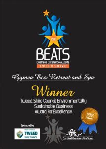 BEATS - Most Environmentally Sustainable Business Award - Gymea Eco Retreat & Spa