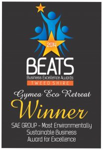 Gymea BEATS 2014 Certificate Most Environmentally Sustainable Business Award for Excellence